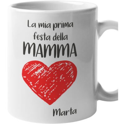 Tazza Mamma PERSONALIZZABILE Festa della Mamma Io e Papà La mia prima Festa della Mamma Mug 11OZ Idea Regalo Mamma