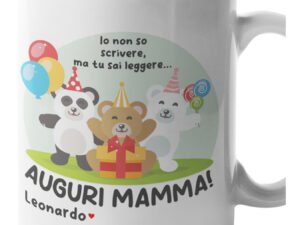 Tazza Mamma PERSONALIZZABILE CON NOME Io non so scrivere ma tu sai leggere, auguri Mamma! Festa della Mamma Compleanno Mug 11OZ Idea Regalo Mamma