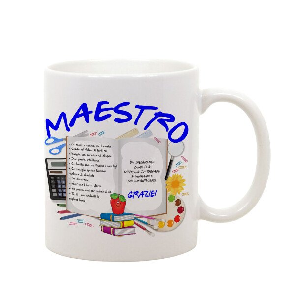 Tazza Mug in ceramica idea regalo Maestro - un insegnante come te è difficile da trovare - grazie maestro