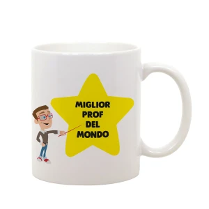 Tazza Mug in ceramica idea regalo Miglior prof al mondo