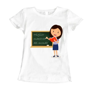 Tshirt idea regalo Miglior Maestra del mondo