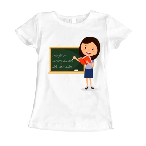 Tshirt idea regalo Miglior insegnante del mondo