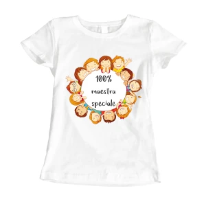 Tshirt idea regalo 100% maestra speciale