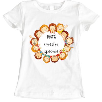 Tshirt idea regalo 100% maestra speciale