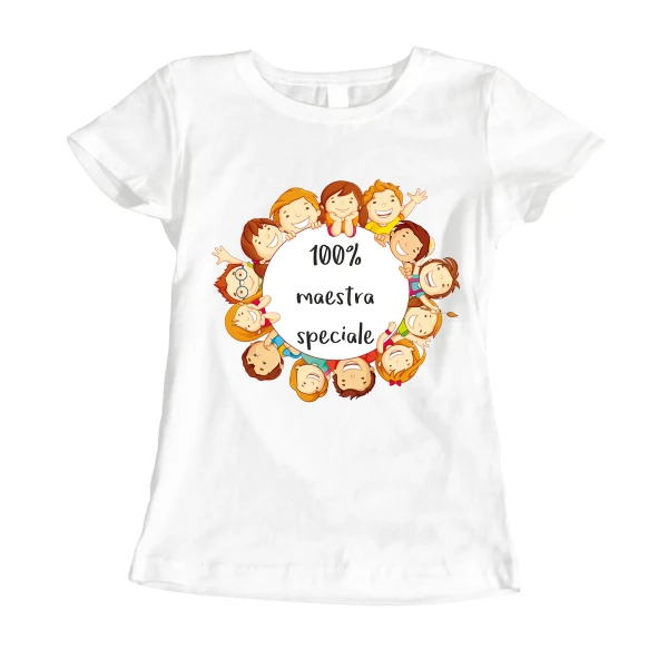 Tshirt idea regalo 100% maestra speciale