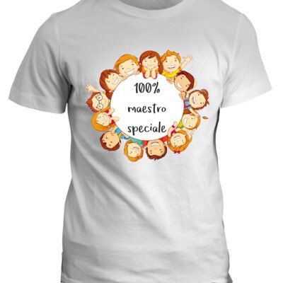 Tshirt idea regalo 100% maestro speciale