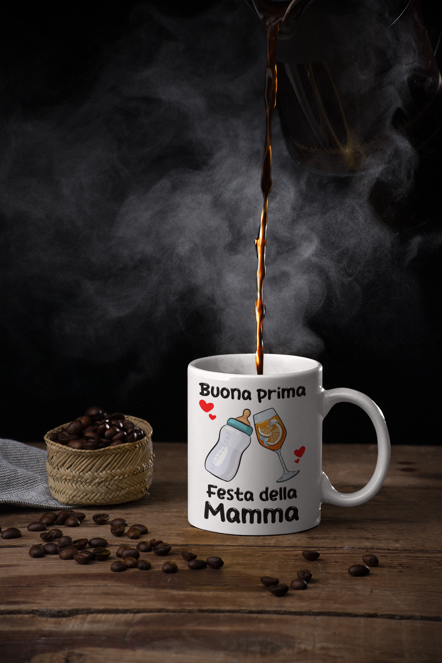 Tazza Mamma PERSONALIZZABILE CON FOTO Buona Prima Festa della