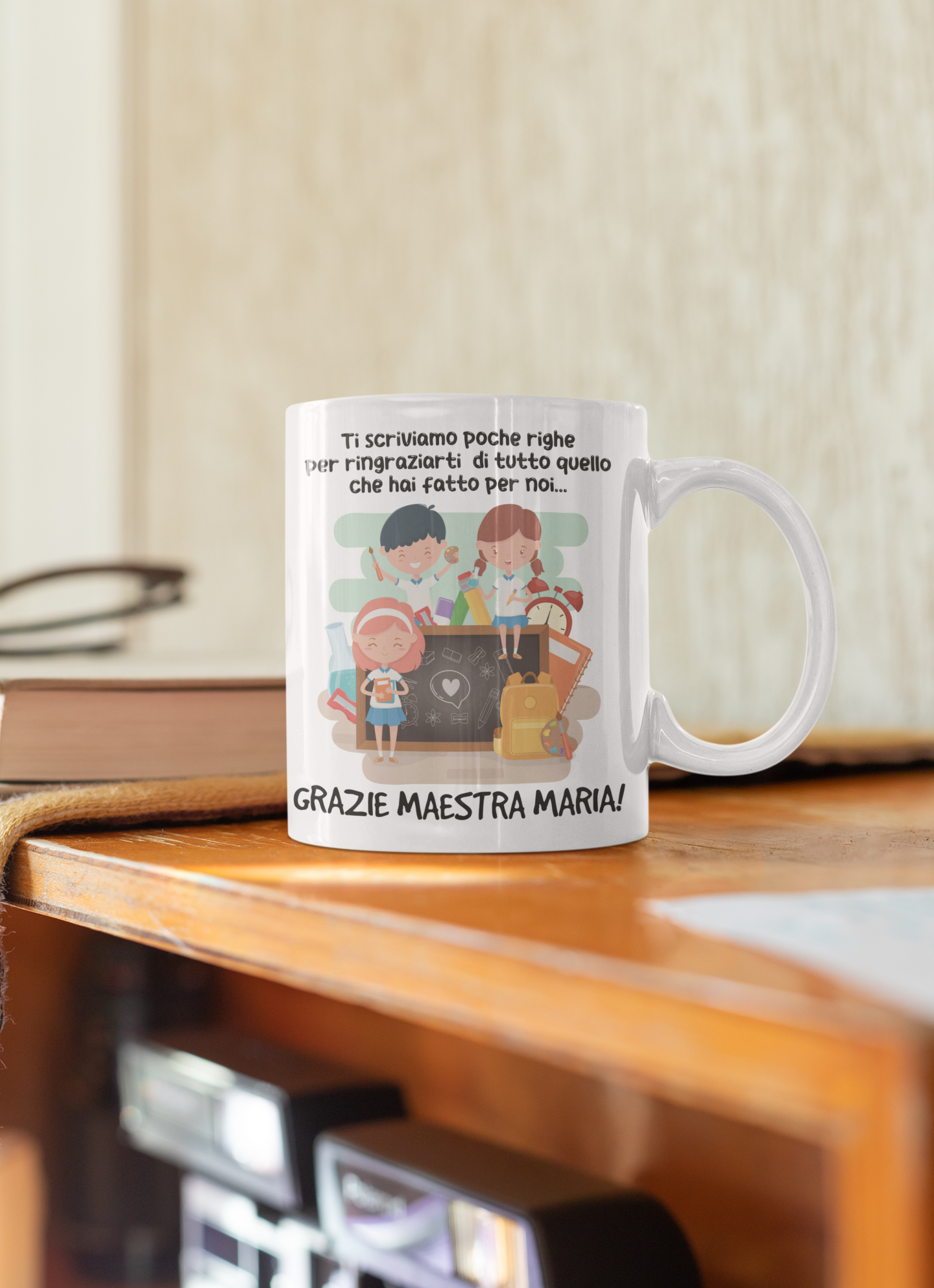 Tazza Maestra personalizzata con nome Fantasia - Idea regalo maestre