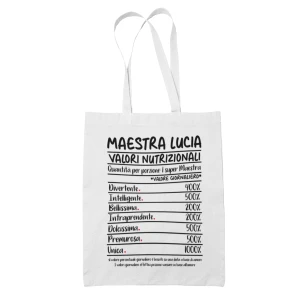 Shopping Bag Maestra Personalizzabile con Nome maestra, Nomi Alunni e Classe Grazie Maestra Regalo Maestra fine Anno