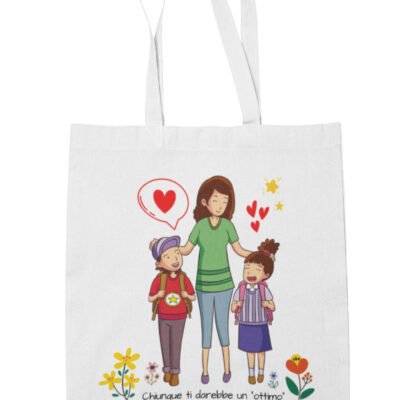 Shopping Bag Maestra Personalizzabile con Nome maestra, Nomi Alunni e Classe Grazie Maestra Regalo Maestra fine Anno