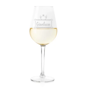 Calice Vino 50 cl PERSONALIZZABILE con nome Incisione - star  - Idea regalo