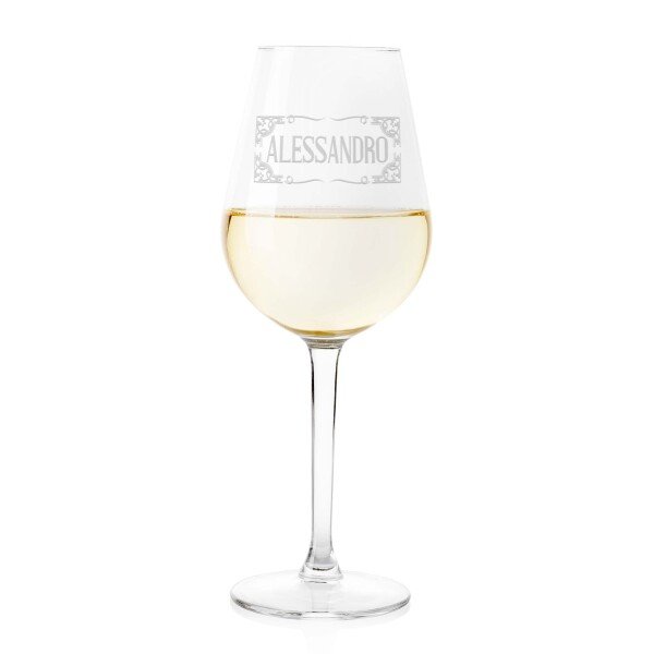 Calice Vino 50 cl PERSONALIZZABILE con nome Incisione  - Idea regalo