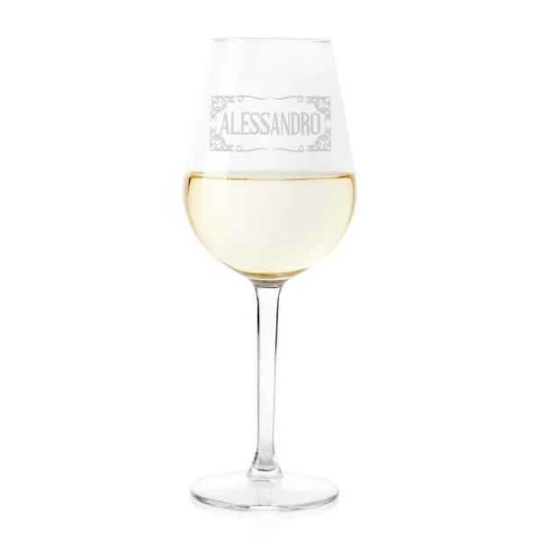 Calice Vino 50 cl PERSONALIZZABILE con nome Incisione  - Idea regalo