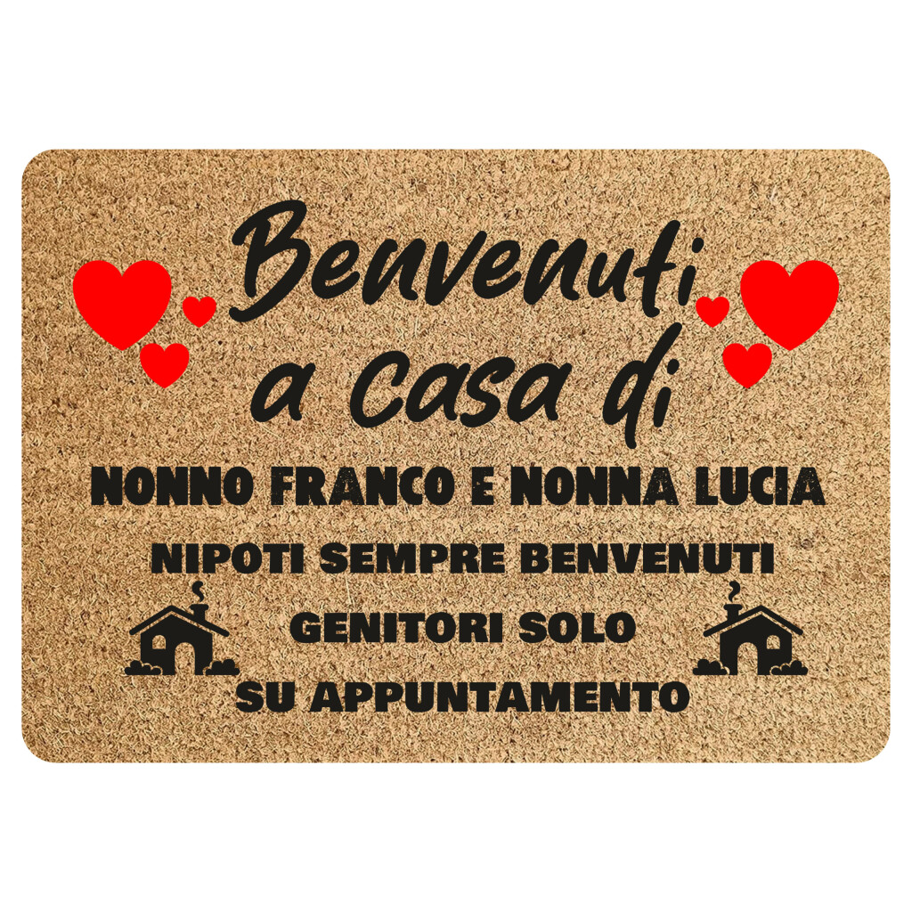 Zerbino Benvenuti A Casa Della Mamma/Nonna Personalizzato - Ottimovogue