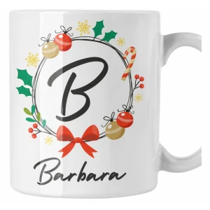 Tazza Natale PERSONALIZZABILE Natalizia Iniziale Personalizza Iniziale e nome Merry Christmas Regalo Natale
