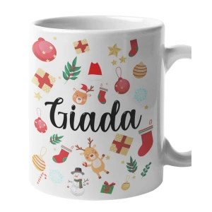 Tazza Natale PERSONALIZZABILE CON NOME Scegli la tua grafica preferita Idea Regalo Natalizia Christmas