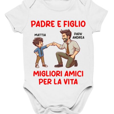 Body neonato regalo per papà personalizzabile Padre e figlio migliori amici per la vita