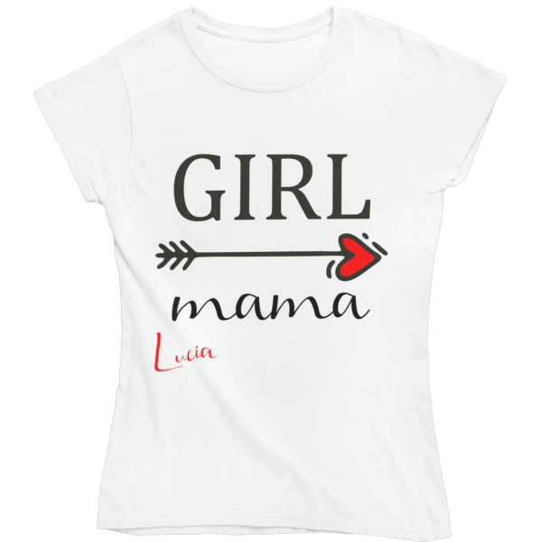 COLORFAMILY Coppia T-Shirt e Body PERSONALIZZABILE Mamma Figlia Donna Neonato Mama's Girl Festa della Mamma Maglietta manica corta Taglie dalla S alla XL e da 0 a 24 mesi - immagine 3