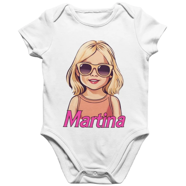 Coppia T-Shirt Body Maglietta PERSONALIZZABILE Mamma Figlia Bionde Fashion Donna Neonato Neonata Loves Mom Festa della Mamma manica corta Taglie dalla S alla XL e da 0 a 24 mesi - immagine 4
