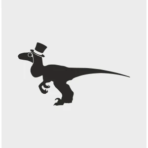 Adesivo murale Wall Sticker Dinosauro -  idea regalo per la casa Dimensioni 45x25 cm