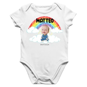 Body neonato simpatico personalizzabile con foto e nomi