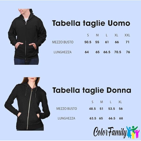 Felpa Zip Personalizzata con foto loghi o testi personalizzaabile con Foto Scritte - immagine 2