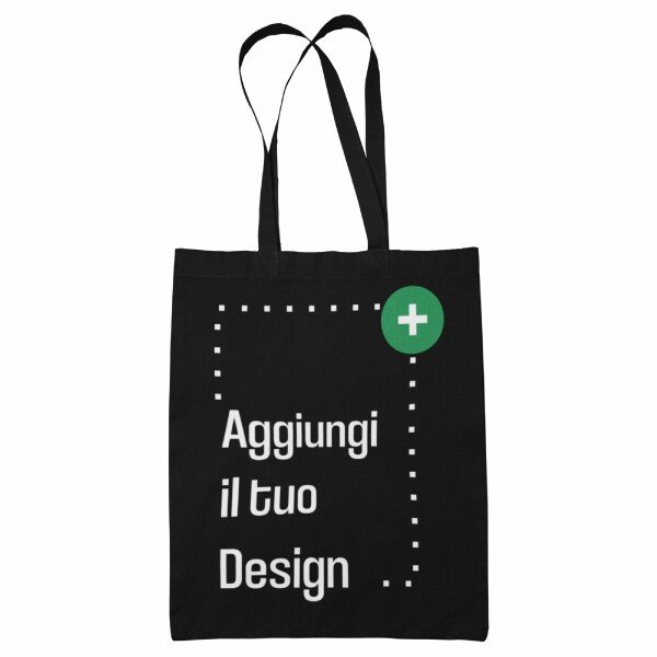 Shopping Bag Personalizzata Shopper Personalizzabile - Crea la tua Borsa - 100% cotone - immagine 2