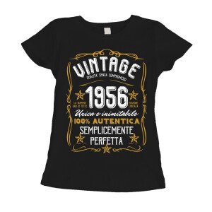 Maglietta Donna Idea Regalo Compleanno 1956 Festa 70 anni Vintage manica corta Taglie dalla S alla XL