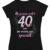 Maglietta Donna 40 Anni – Mi ci sono voluti 40 anni per essere così speciale – Idea Regalo Compleanno 40° Anni, T-Shirt Divertente con Grafica Floreale