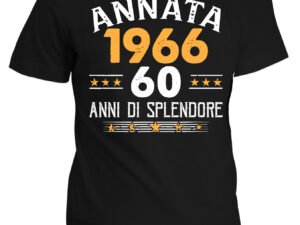 Maglietta Uomo Idea Regalo Compleanno Annata 1966 60 anni di splendore