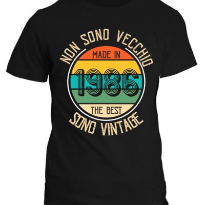 Maglietta Uomo Idea Regalo Compleanno 1986 Festa 40 anni Non sono vecchio sono vintage