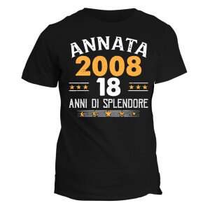 Maglietta Uomo Idea Regalo Compleanno Annata 2008 18 anni di splendore