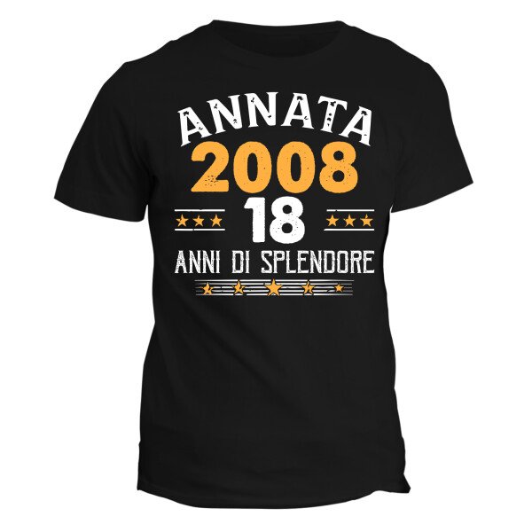Maglietta Uomo Idea Regalo Compleanno Annata 2008 18 anni di splendore
