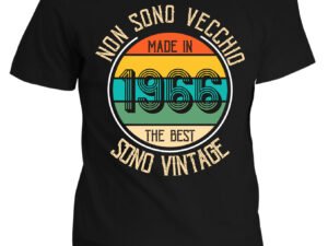 Maglietta Uomo Idea Regalo Compleanno 1966 Festa 60 anni Non sono vecchio sono vintage