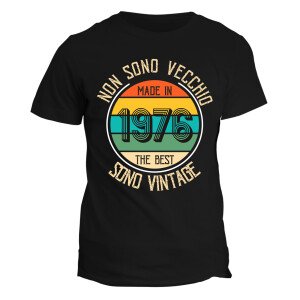 Maglietta Uomo Idea Regalo Compleanno 1976 Festa 50 anni Non sono vecchio sono vintage
